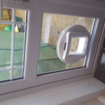 Cat flap fitted to glass door Whitley bay