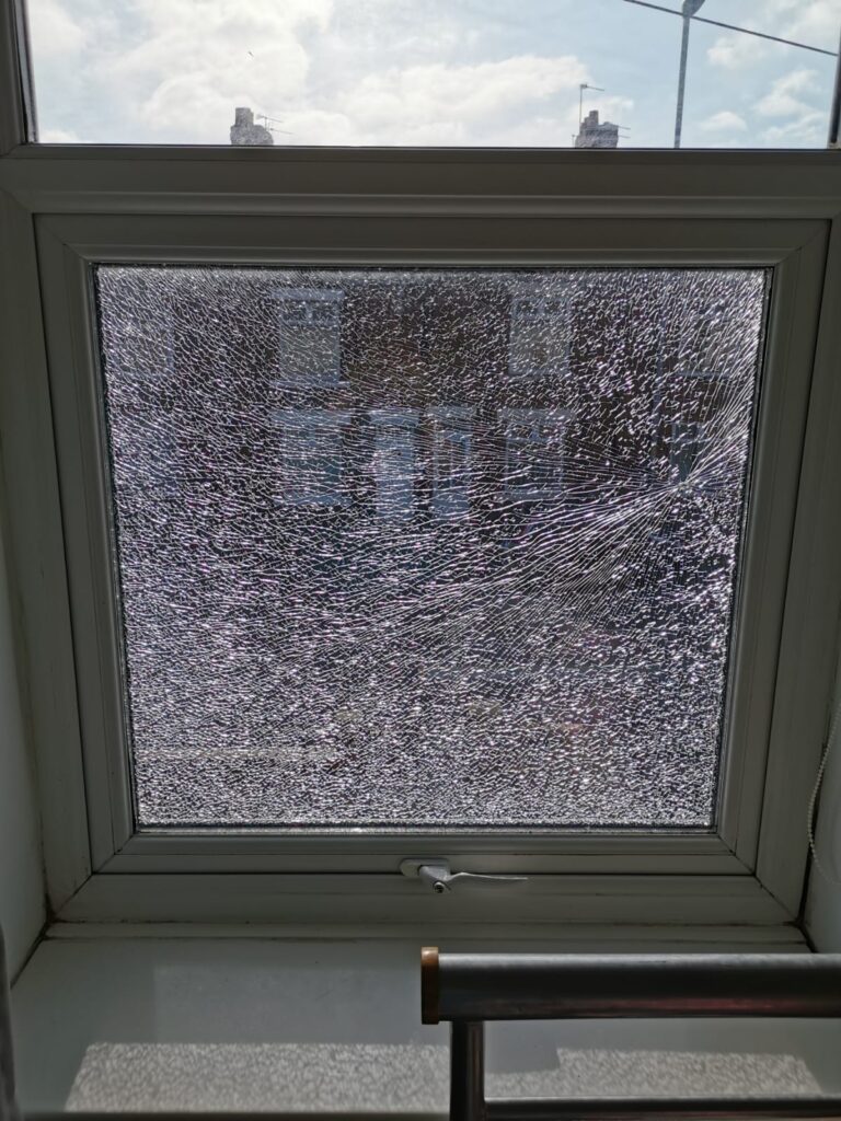 Smashed window repair